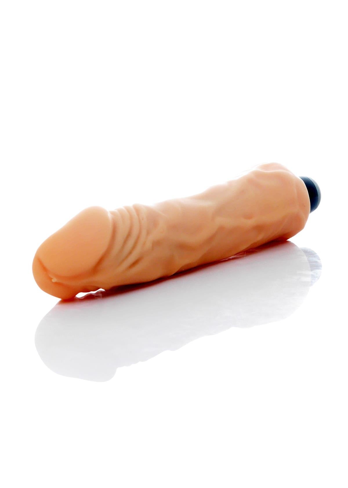 Bossoftoys Rain Realistic vibrator - Cyber leather - Extra ordinary Flexible Material - Flesh - 23,5 cm - 44-00002