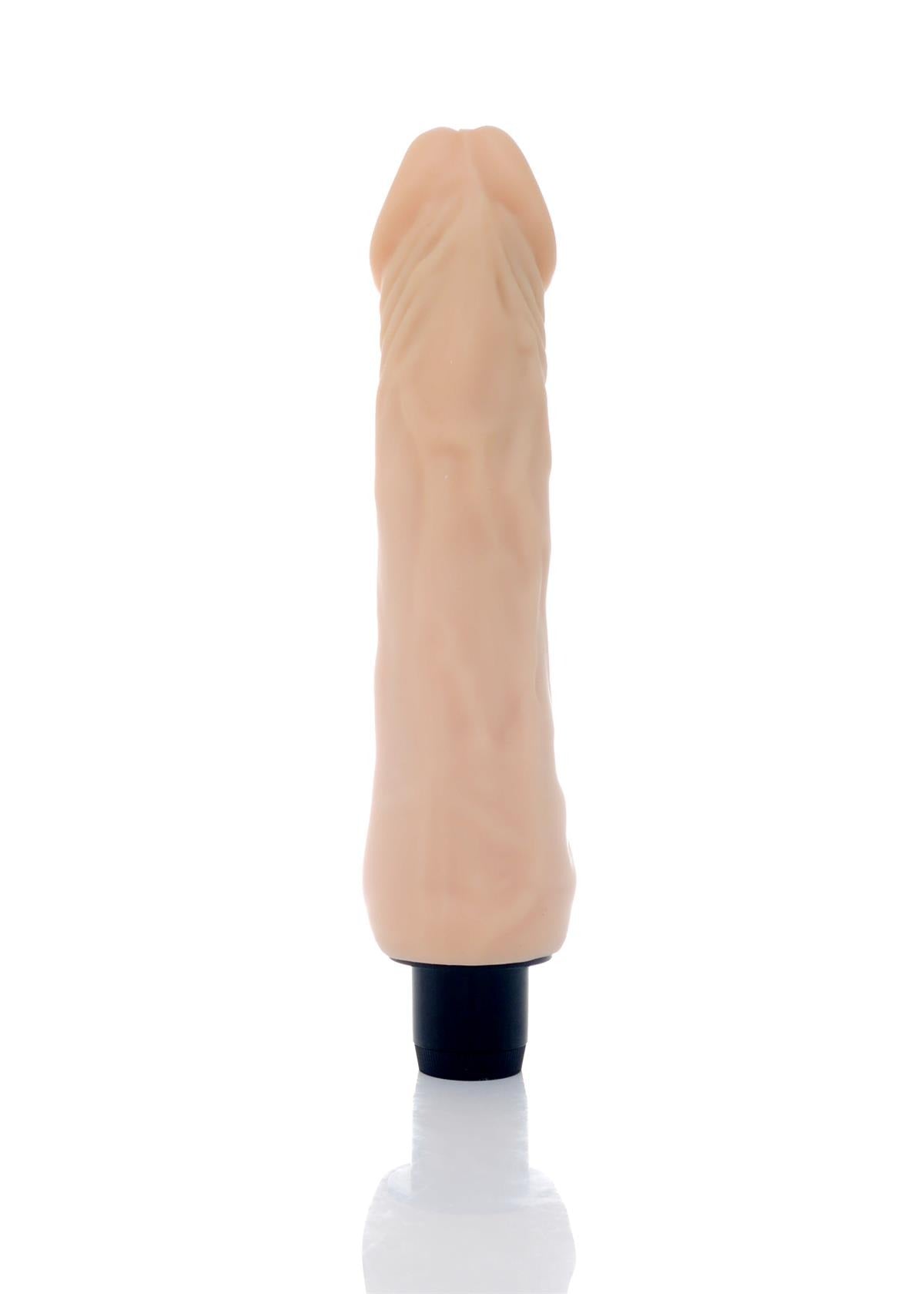 Bossoftoys Rain Realistic vibrator - Cyber leather - Extra ordinary Flexible Material - Flesh - 23,5 cm - 44-00002