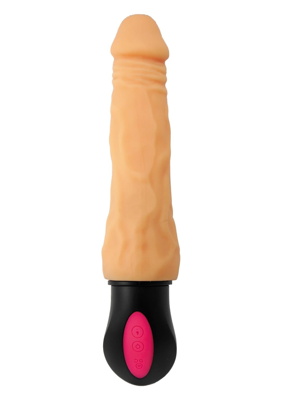 Mega Realistische Buigbare Vibrator - 12 Functies - USB Oplaadbaar - Cyberskin - Huidskleur - 27 cm