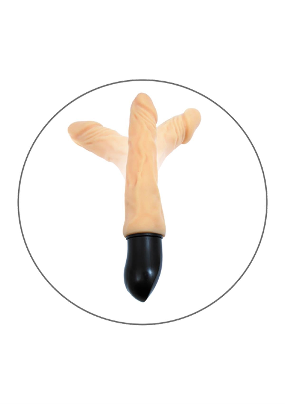 Mega Realistische Buigbare Vibrator - 12 Functies - USB Oplaadbaar - Cyberskin - Huidskleur - 27 cm