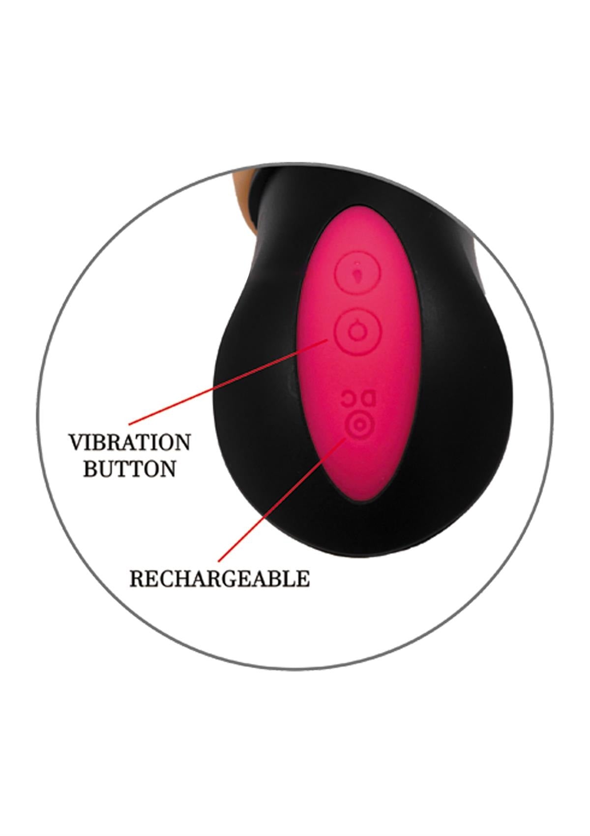 Mega Realistische Buigbare Vibrator - 12 Functies - USB Oplaadbaar - Cyberskin - Huidskleur - 27 cm