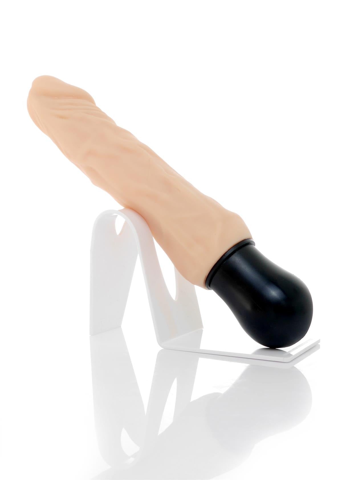 Mega Realistische Buigbare Vibrator - 12 Functies - USB Oplaadbaar - Cyberskin - Huidskleur - 27 cm