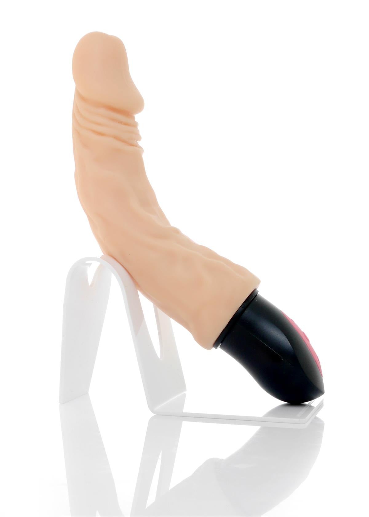 Mega Realistische Buigbare Vibrator - 12 Functies - USB Oplaadbaar - Cyberskin - Huidskleur - 27 cm