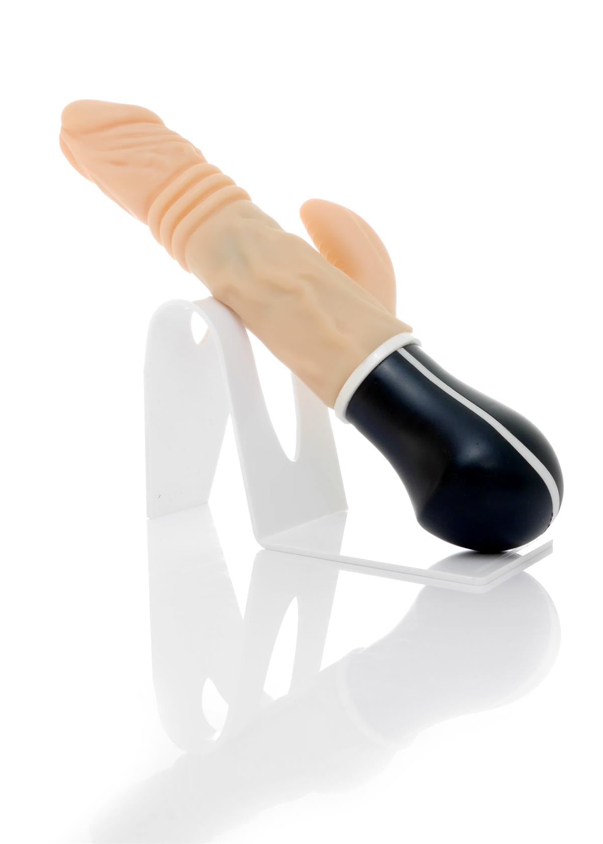 Bossoftoys Uranus Up & Down vibrator - Rotating vibrator - Mega Realistic Bending vibrator - 44-00013 - 12 Function - Usb rechargeable - Cyber leather - Extra ordinary Flexible Material - Flesh - 27 cm