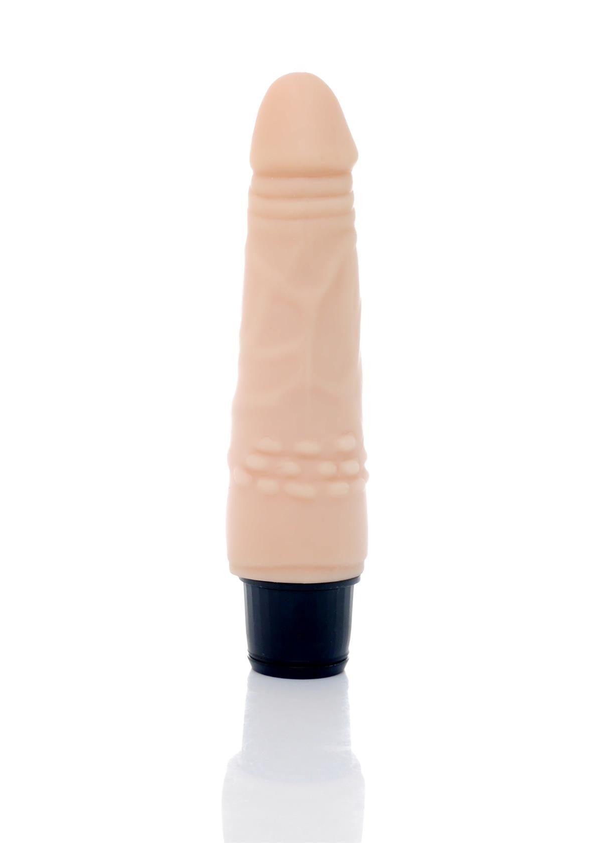 Bossoftoys - Storm 12 Function Realistic vibrator - Cyber leather - Extra ordinary Flexible Material - Flesh - 18,5 cm - 44-00003