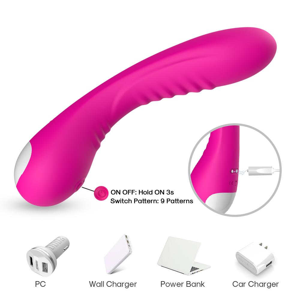 Bossoftoys - 52-00006 - Legend pink - USB rechargeable - 9 vibration modes - Pink