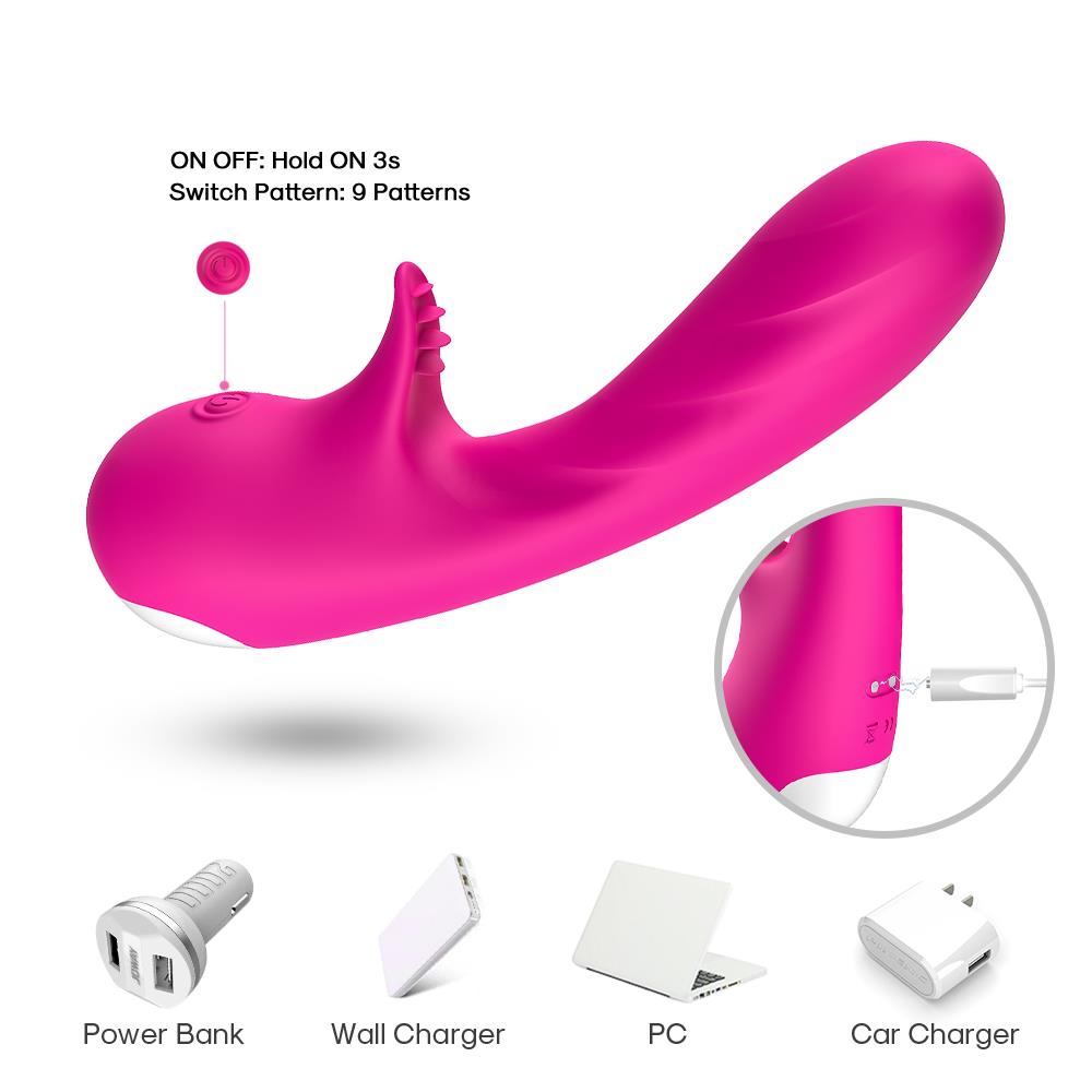 Bossoftoys - G-spot - vibrator - 52-00007 - Romance pink - USB rechargeable - 100% waterproof - 9 vibration modes