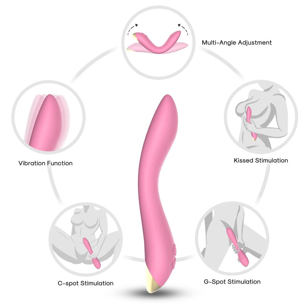 Bossoftoys - Flamingo light pink - vibrator - 52-00008 - USB rechargeable - 100% waterproof - 9 vibration modes