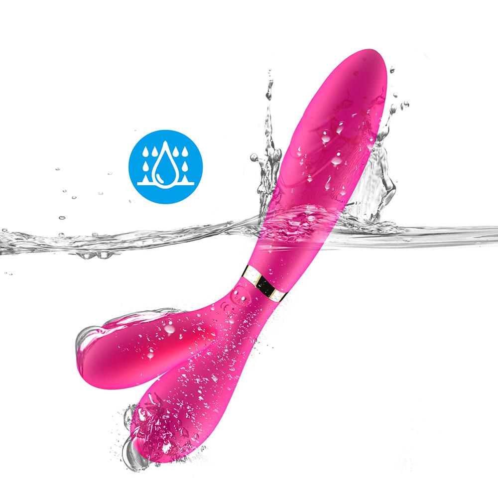 Bossoftoys - Y-Wand pink - dual head vibrator - Fun for two - G-spot - 52-00026-1 - USB rechargeable - 100% waterproof - 9 vibration modes