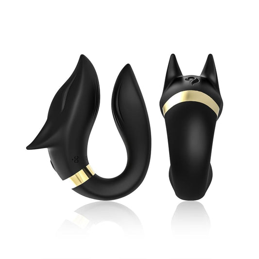 Fox Black - USB - 9 Vibratiestanden - Luxe Geschenkdoos - Zwart