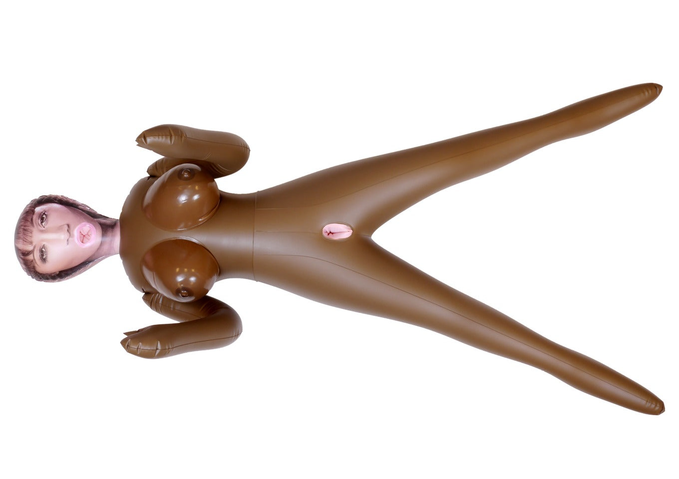 Bossoftoys Amelia Blow Up Love Doll - 150 cm - Black woman - Triple holes - Inflatable Masturbator - 59-00010