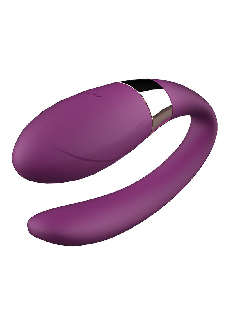 Bossoftoys - Stymulator V-Vibe Purple USB 7 Function - Remote Control - Stylish desgin - 62-00002