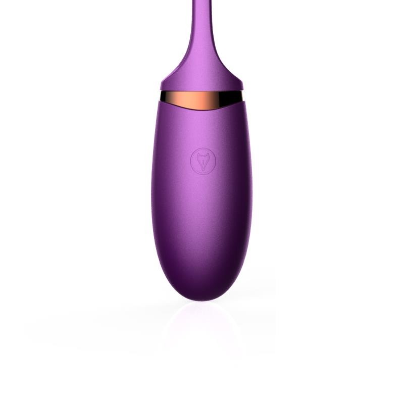 Foxshow - 63-00002 - Vibrating silicone Love egg - Remote control - Rechargeable - 10 function - Voice Control - Colour box