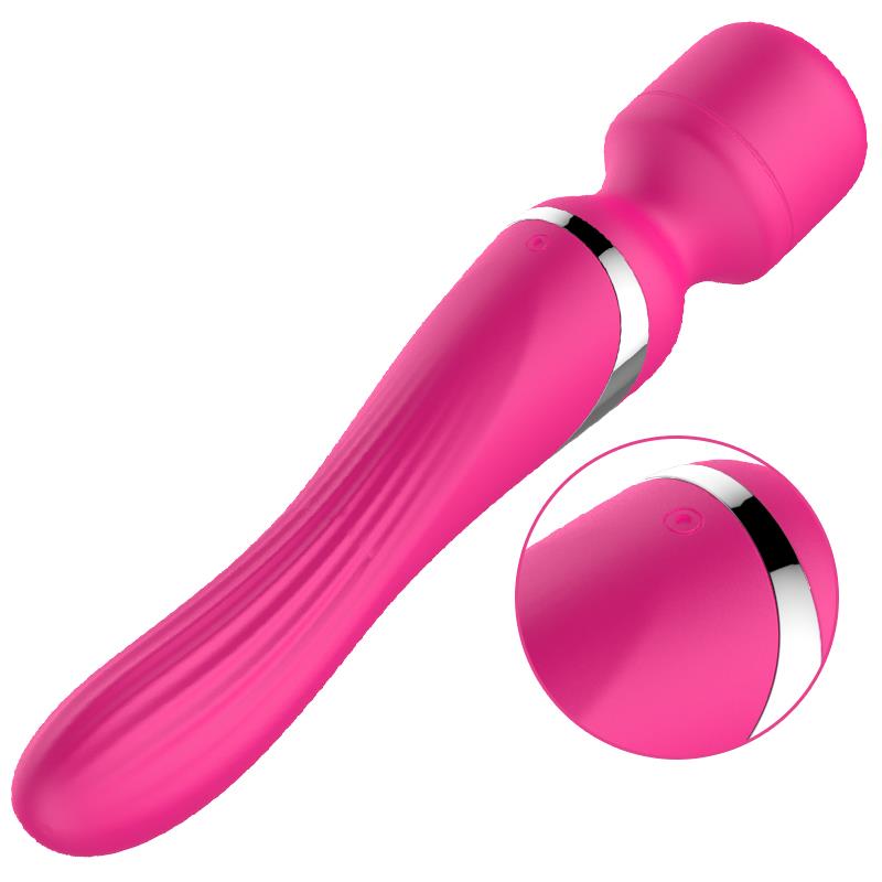 Dual Massager - Design G-spot Vibrator - 22,6 cm - 7 Pulsatiestanden en 7 Functies - Oplaadbaar - Breedte 3,2/4,2 cm - Luxe Geschenkdoos - Roze