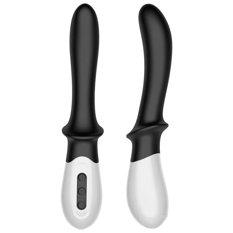 Foxshow - 63-00015 - Design G spot Vibrator - 20 cm - Heat function - 10 Function - Rechargeable  - Luxury Giftbox - Black