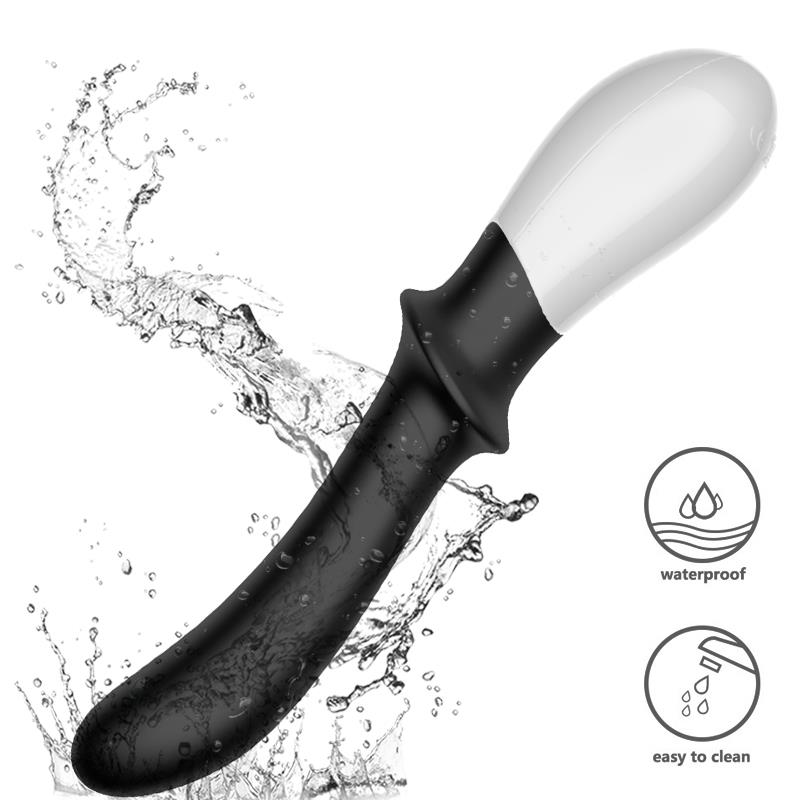 Foxshow - 63-00015 - Design G spot Vibrator - 20 cm - Heat function - 10 Function - Rechargeable  - Luxury Giftbox - Black