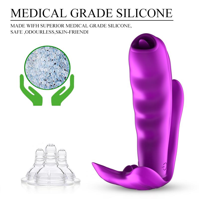 Remote Control Panty Vibrator - Warmtefunctie - Clitoris Stimulatiefunctie - 10 Functies - Oplaadbaar - Luxe Geschenkdoos - Paars