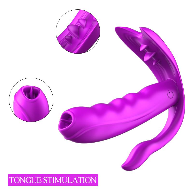 Remote Control Panty Vibrator - Warmtefunctie - Clitoris Stimulatiefunctie - 10 Functies - Oplaadbaar - Luxe Geschenkdoos - Paars