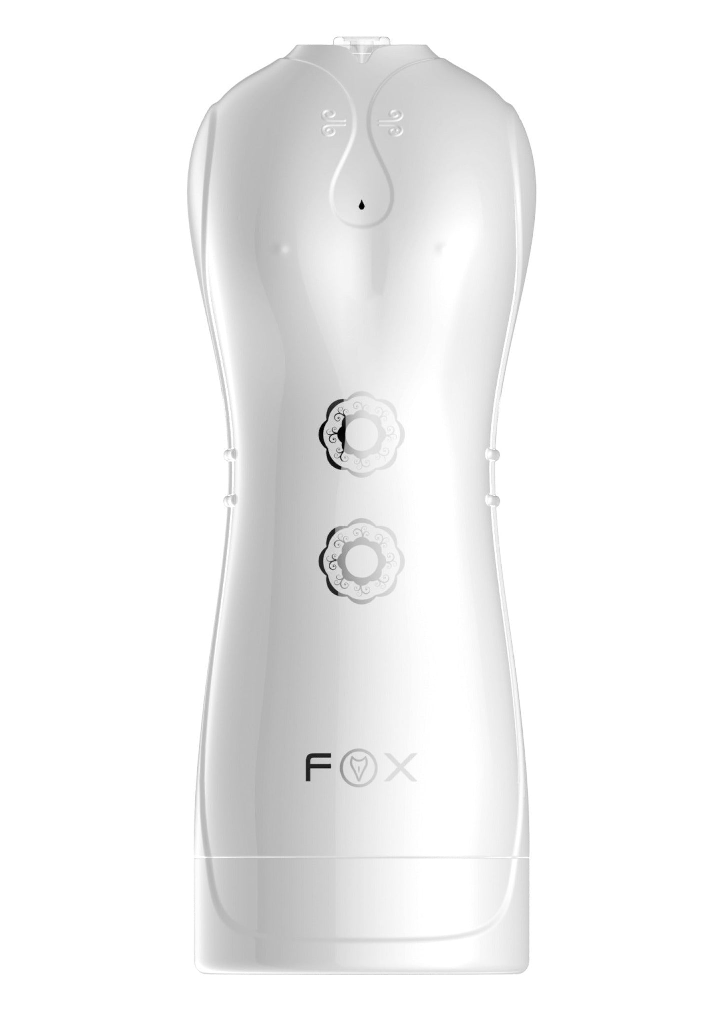 Foxshow - 63-00038 - Masturbator - Vibrating and Flashing Masturbation Cup - USB - 7 Function / Talk Mode - White