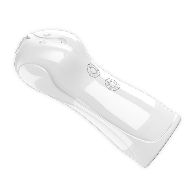 Foxshow - 63-00038 - Masturbator - Vibrating and Flashing Masturbation Cup - USB - 7 Function / Talk Mode - White