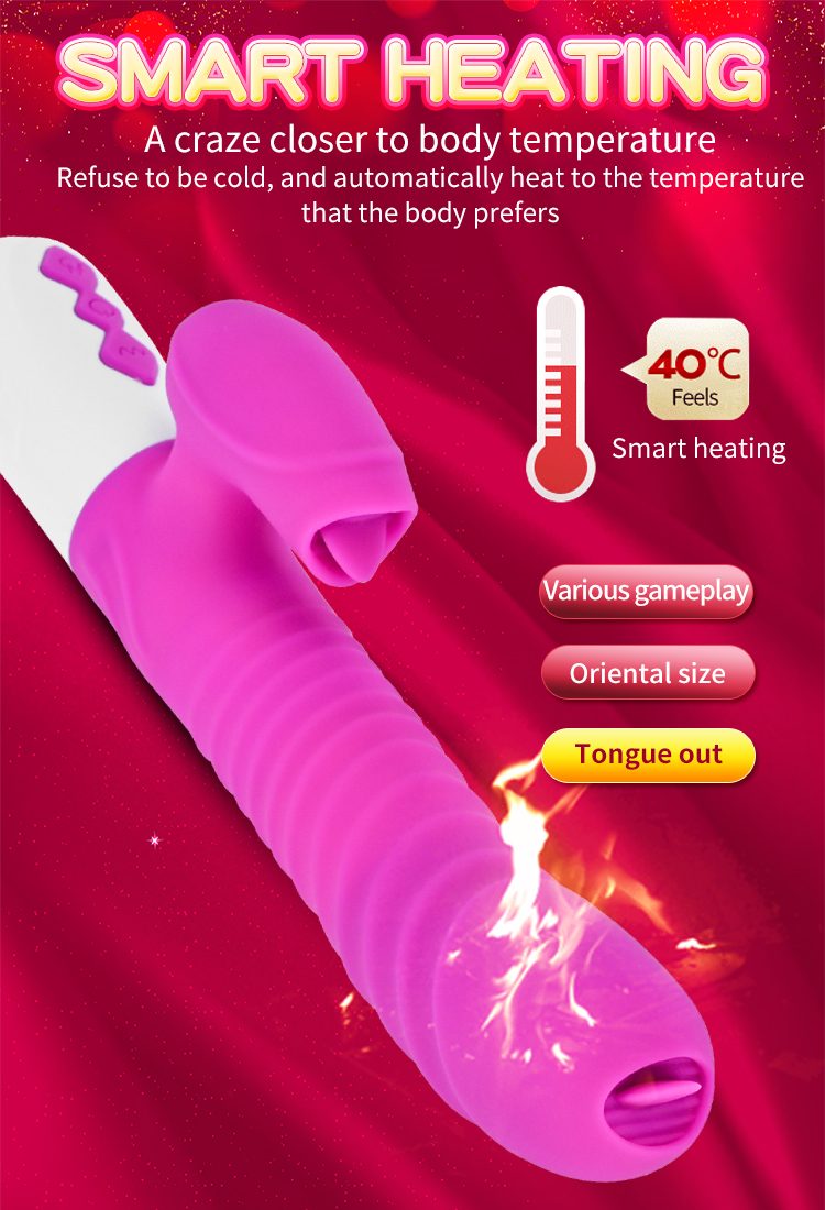 Bossoftoys - 63-00039 - Vibrator - Silicone - USB - 7 Function - Thrusting Function - Heating