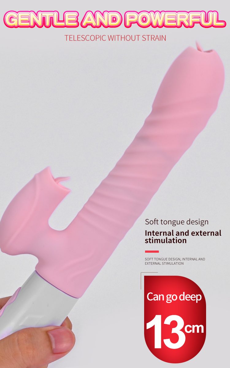 Bossoftoys - 63-00039 - Vibrator - Silicone - USB - 7 Function - Thrusting Function - Heating