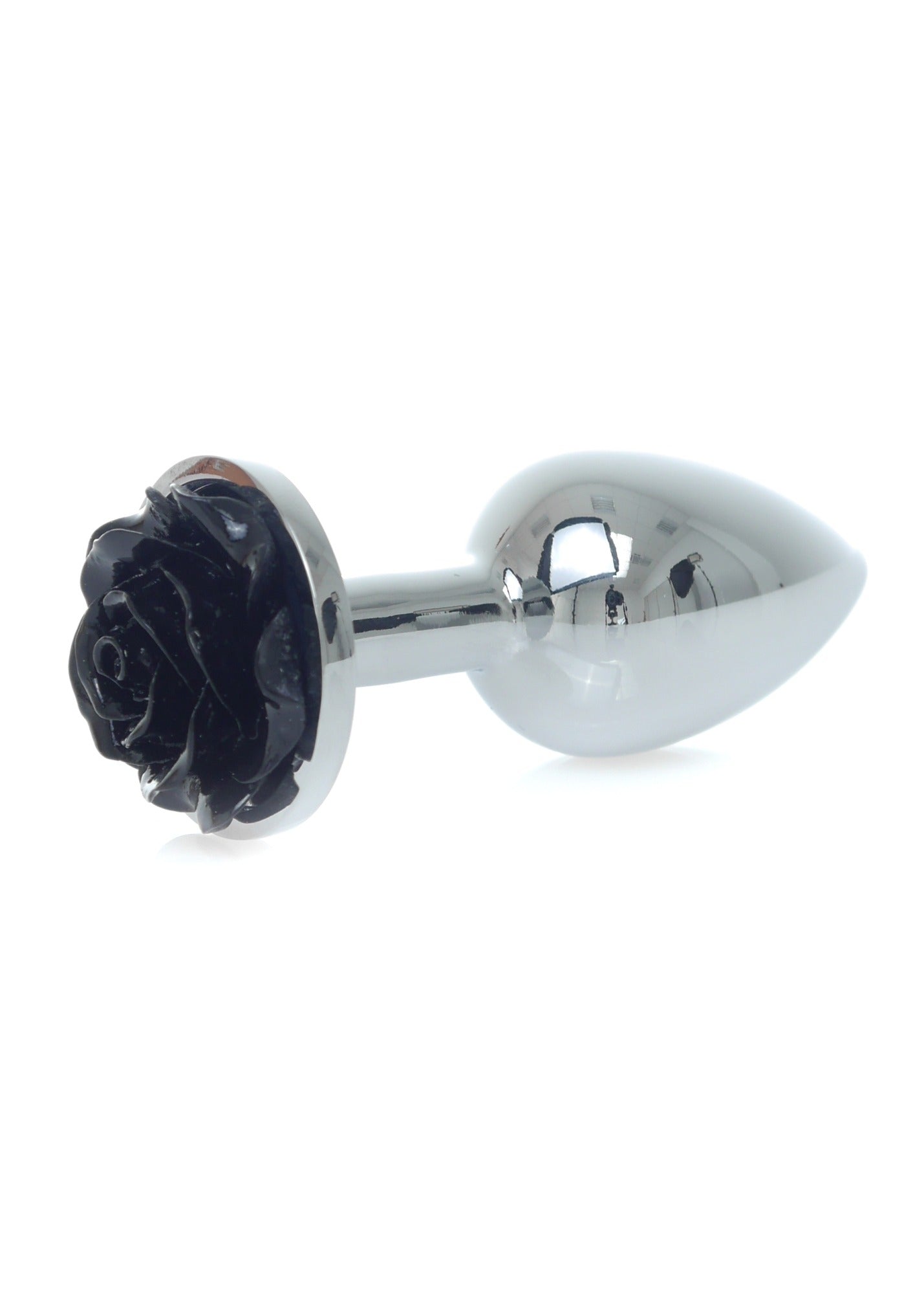 Bossoftoys - 64-00124 - Plug - Silver - Anal - Rose - Black