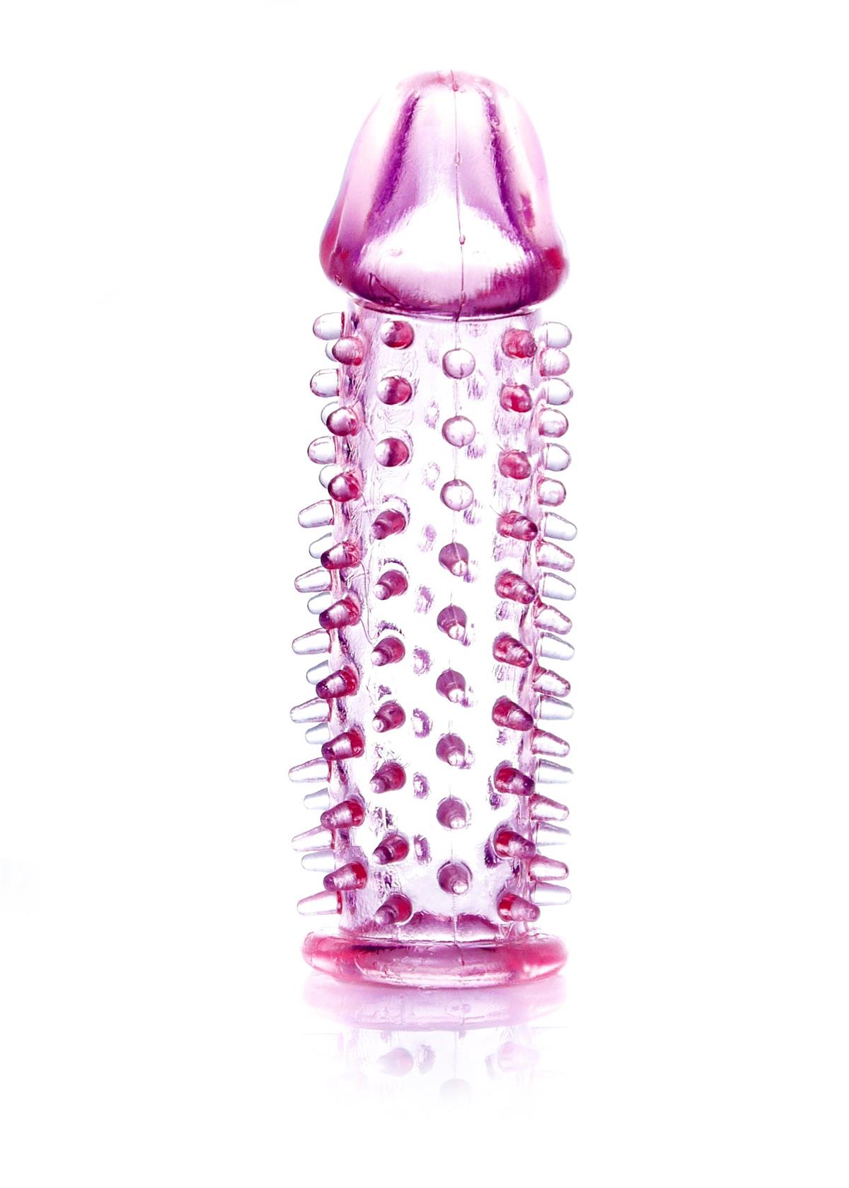 Bossoftoys - 67-00007 - Penis extender - flexibel Gel - Penis Sleeve Pink- Lenght 11,8 cm - clear box