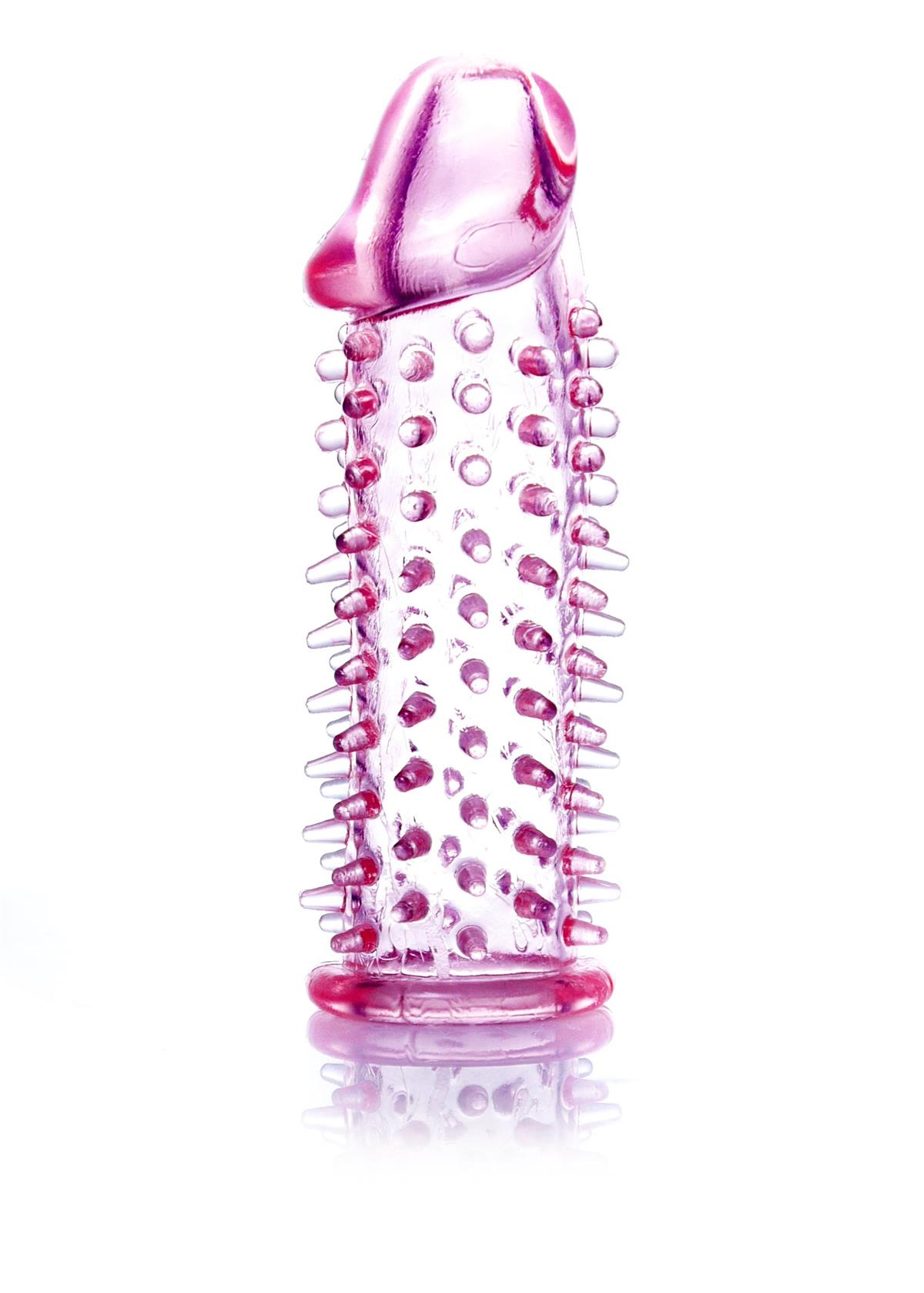 Bossoftoys - 67-00007 - Penis extender - flexibel Gel - Penis Sleeve Pink- Lenght 11,8 cm - clear box