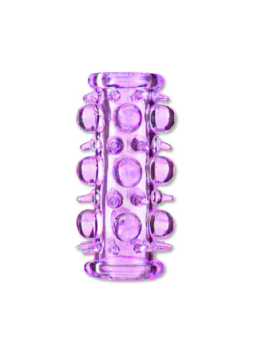 Bossoftoys - 67-00015 - Stretchy Penis Sleeve - Penis Extender - Purple - Lenght 7 cm - clear box with colour card