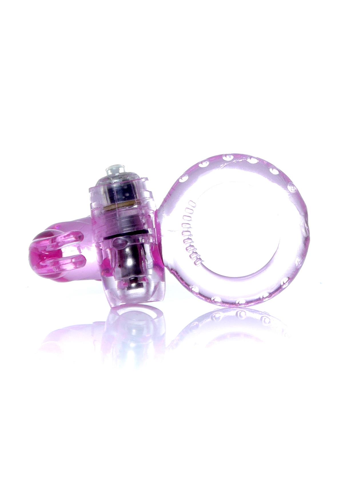 Bossoftoys - 67-00047 - Rabbit Vibrating Cockring  - 7,5 cm - Pink - batteries included - packed in strong blister