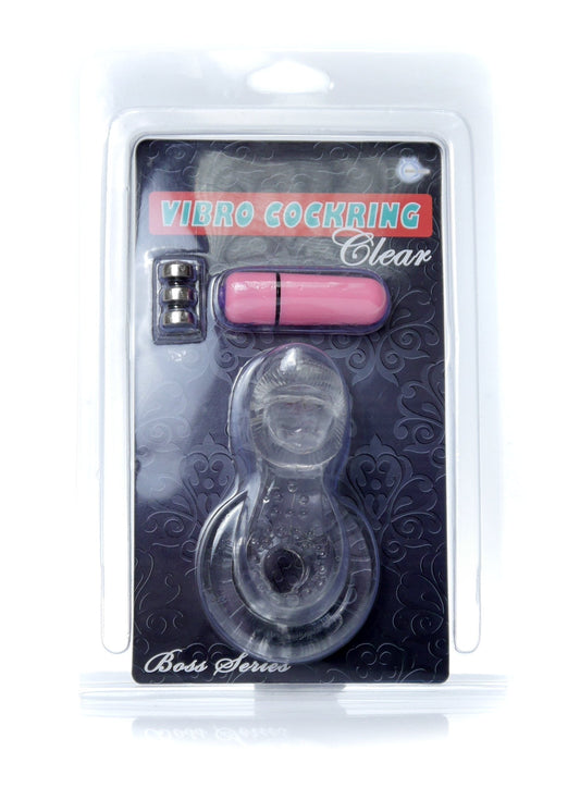 Bossoftoys - 67-00051 - Ring - Tongue Vibro CockRing - Clear -