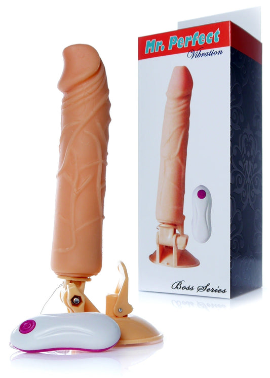 Bossoftoys - 67-00079 - Vibrator - Mr. Perfect - Vibration - 12 Functions - 24.5 CM - Flesh