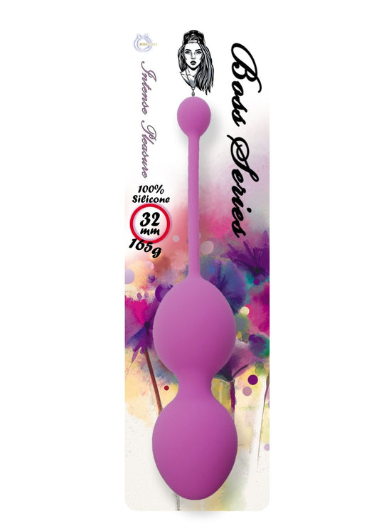 Bossoftoys - 75-00012 - Silicone Kegel Balls - length 16,5 cm - width  32mm  - 165g - Pink - strong blister