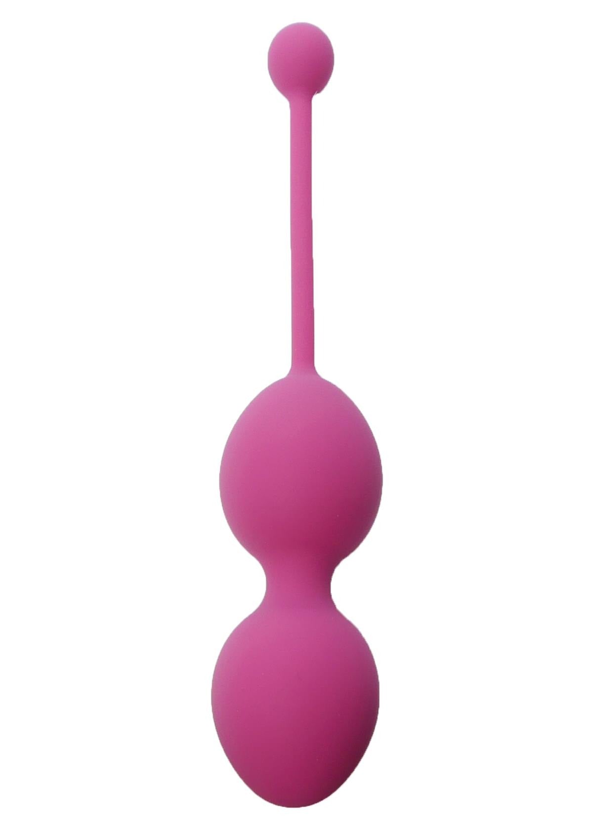 Bossoftoys - 75-00013 - Silicone Kegel Balls - length 16,5 cm - width  32mm  - 200g - DarkPink - strong blister