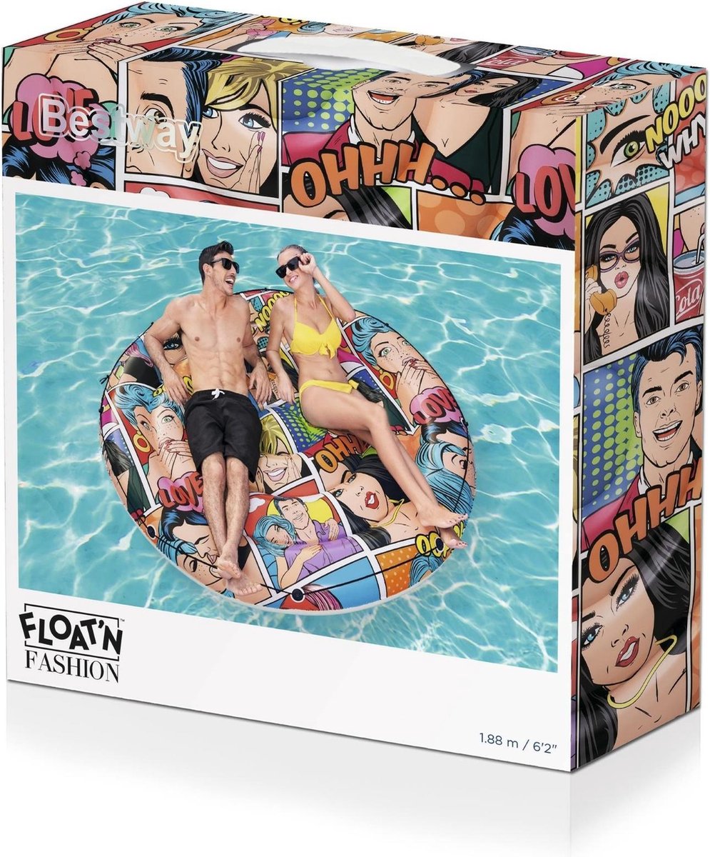 Bestway Opblaasbaar Pop Art Eiland 173cm