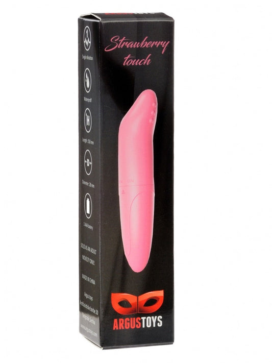 Argus Aardbeien Mini G Spot Vibrator - Clitoris Stimulator - Roze - 118 mm - AT1109