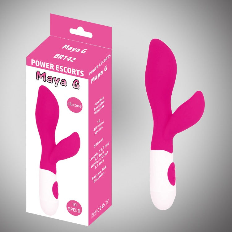 Power Escorts Maya G Pink G Spot Vibrator - 10-Speed -BR142