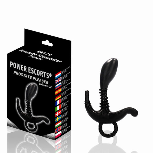 Power Escorts - BR179 - Prostate Pleaser 02 - Prostate Plug - 12,5 × 2,5 CM - Black