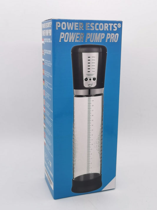 Power Escorts - BR252 - Power Pump Pro - Automatic Penis Pump - Electric Penis pump - Rechargeable - Transparant