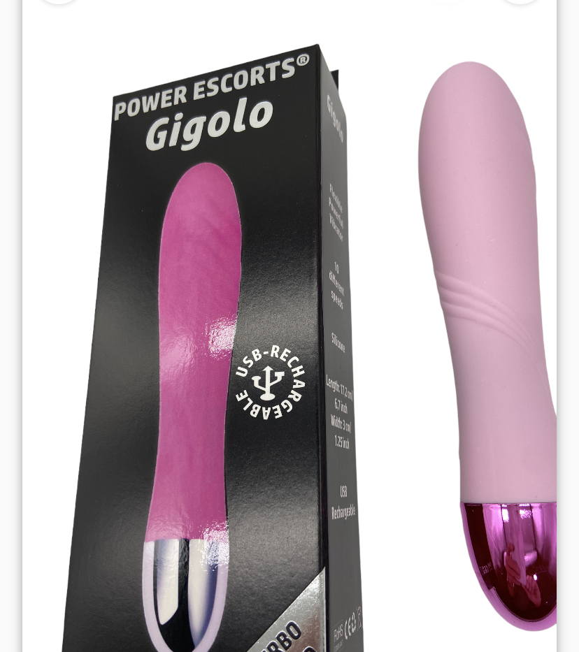 Power Escorts Gigolo G Spot Vibrator - Pink - Rechargeable - BR139