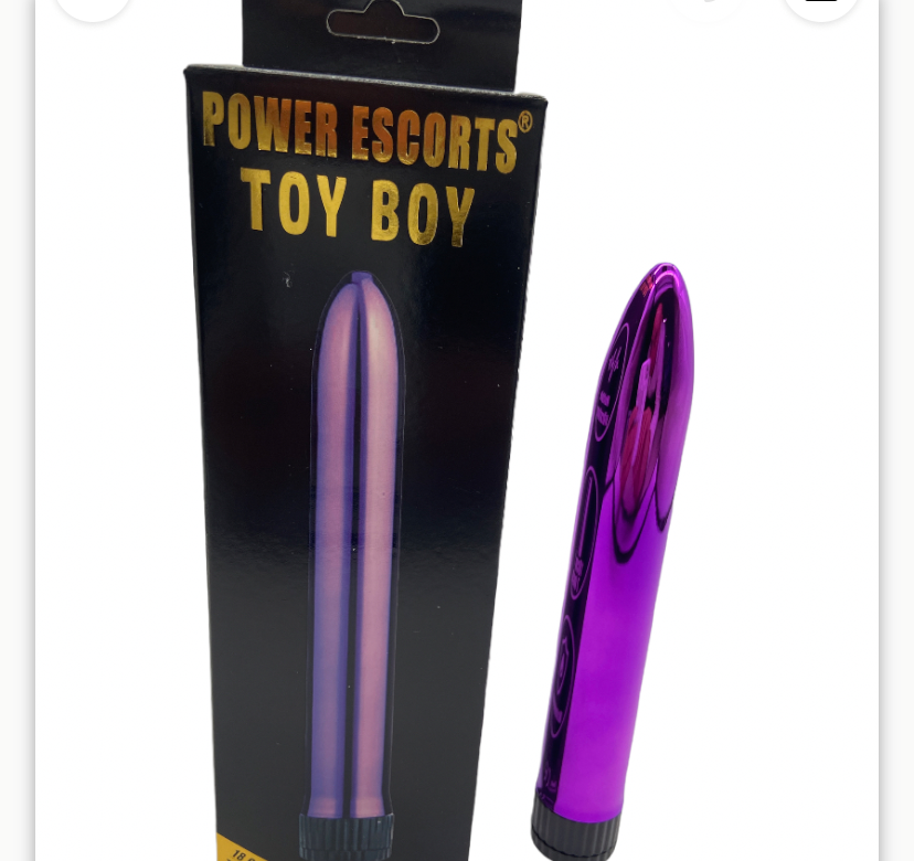 Power Escorts Toy Boy Classic Vibrator - 18 CM - Purple - BR61 - New Box