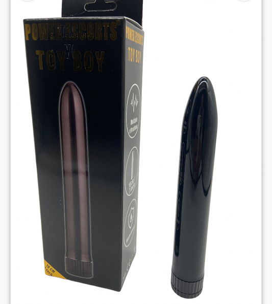 Power Escorts Toy Boy Classic Vibrator - 18 CM - Black