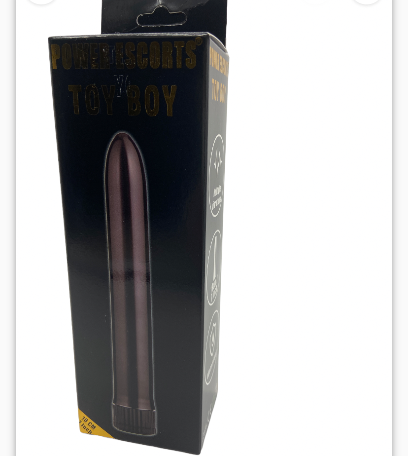 Power Escorts Toy Boy Classic Vibrator - 18 CM - Black