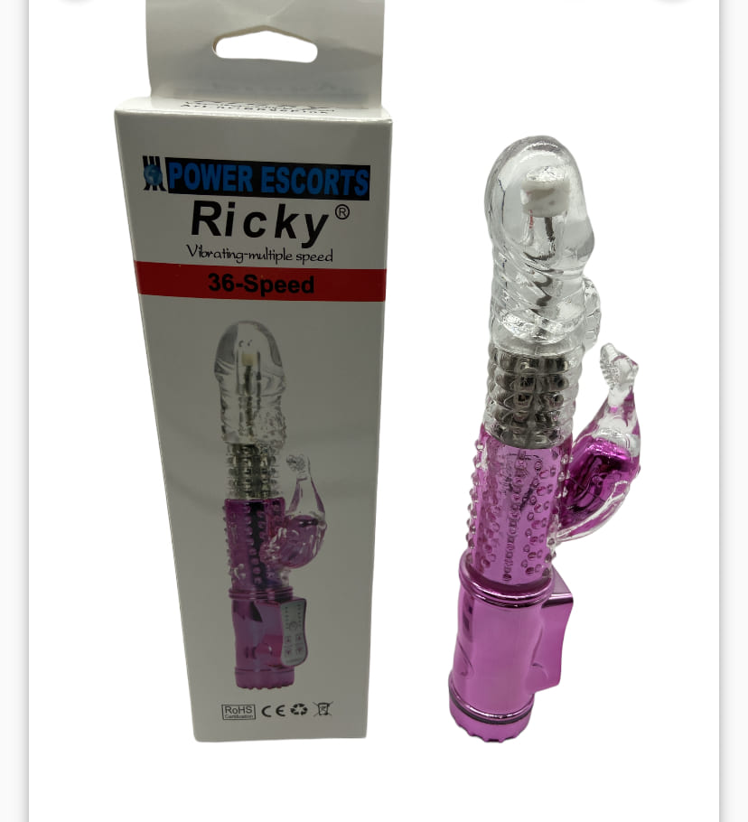 Power Escorts - Br06 - Ricky G Spot Vibrator - Rabbit - Pink