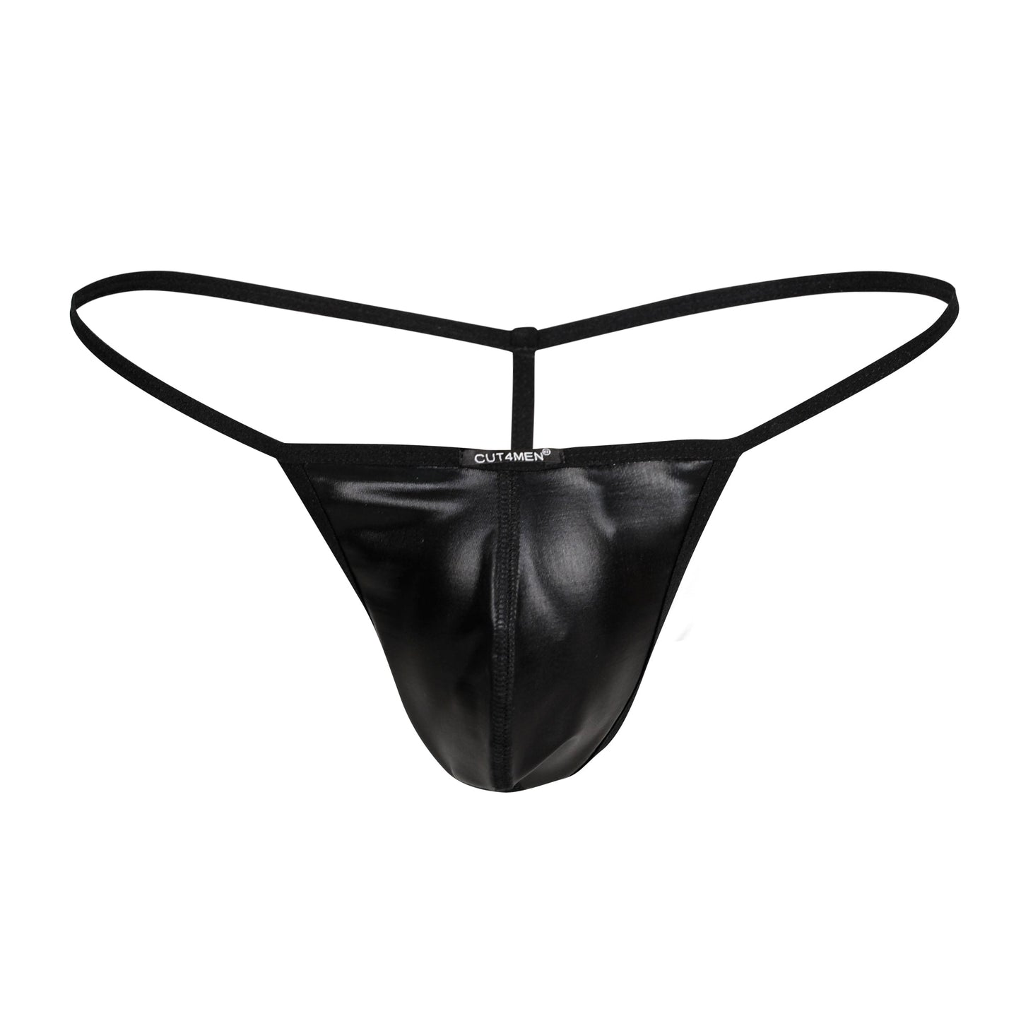 CUT4MEN - C4M02 - Wetlook G String Men Underwear - Black -4 SIzes - 1 Piece