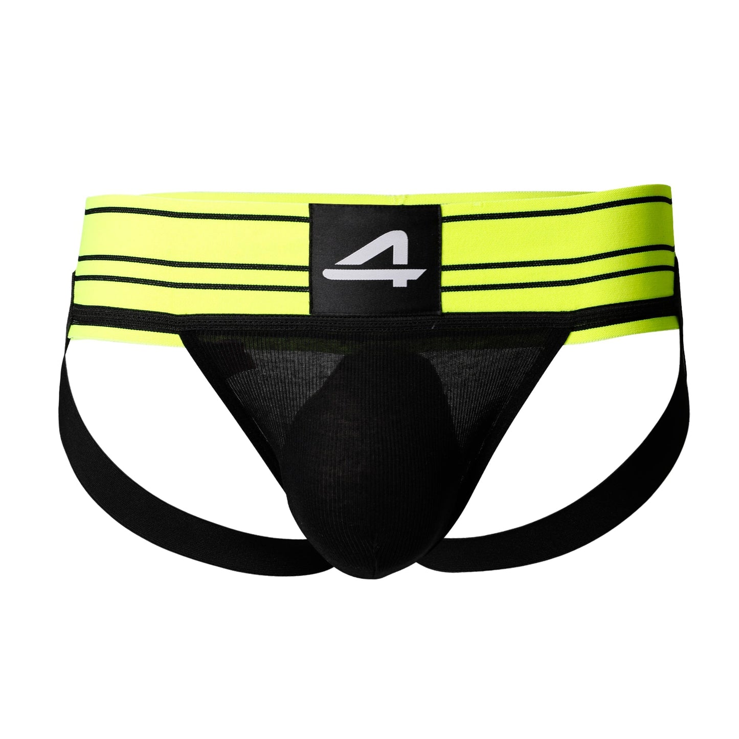 CUT4MEN - C4M15 - Rugby Jockstrap Men Underwear - Jockstrap Neon Lime - 4 Sizes - 1 Piece