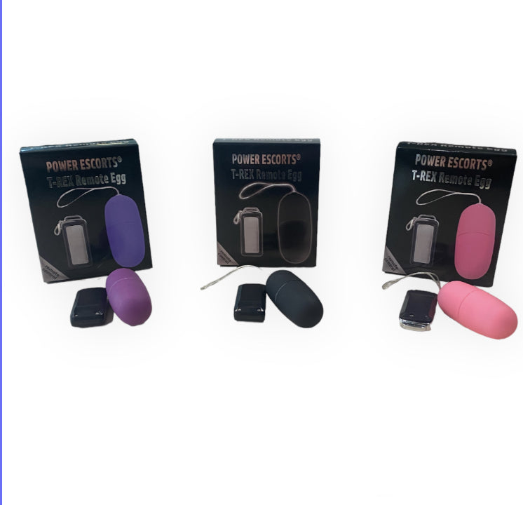 Power Escorts T-Rex Remote Egg BR66 Pink - 10 Speed