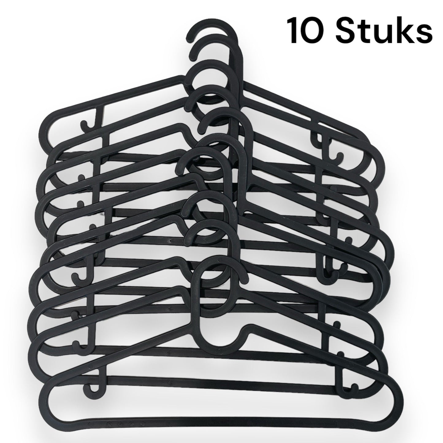 Duurzame en ruimtebesparende kleerhangers van gerecycled materiaal 10 Stuks