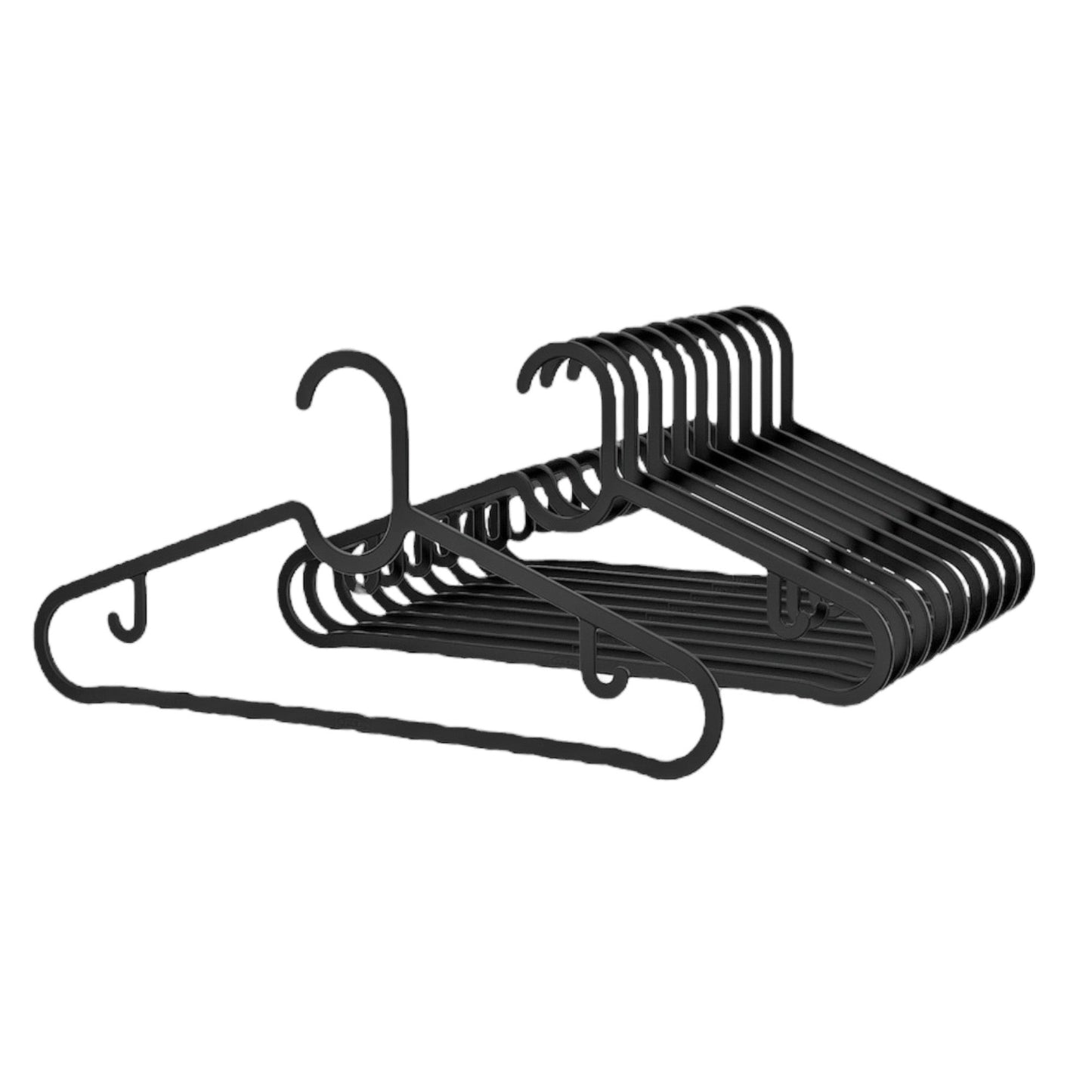 Duurzame en ruimtebesparende kleerhangers van gerecycled materiaal 10 Stuks